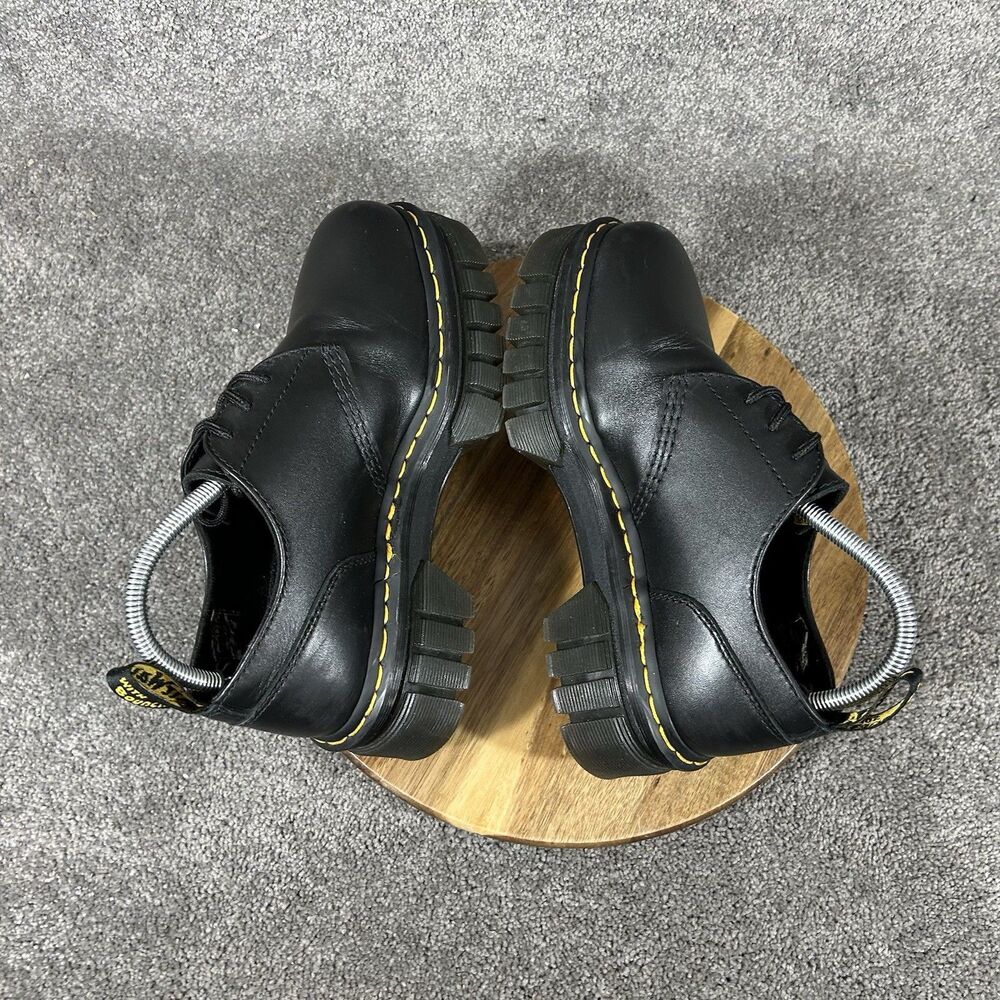Dr. Martens Audrick 3 Eye Woman’s Size 8 Black Leather Platform Shoes Used - Picture 7 of 12